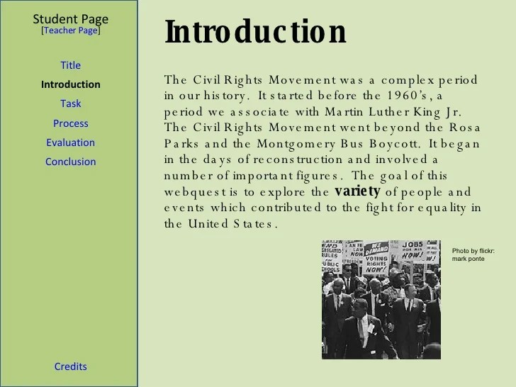 Civil rights webquest answer key