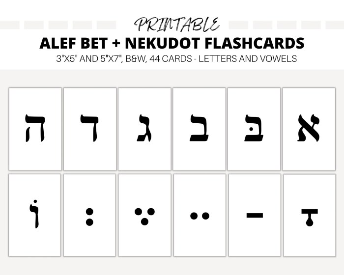 Hebrew bet aleph flashcards learning