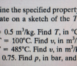 For h2o determine the specified property