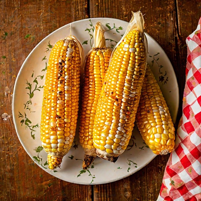 Fire grilled corn on the cob longhorn