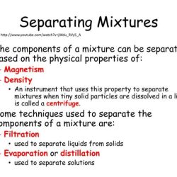 Separating a mixture lab answers