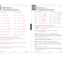 Glencoe algebra 2 study guide and intervention answer key