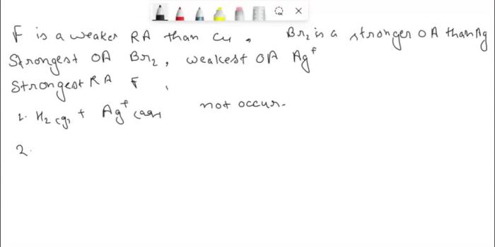 Based on reference table j which two reactants react spontaneously