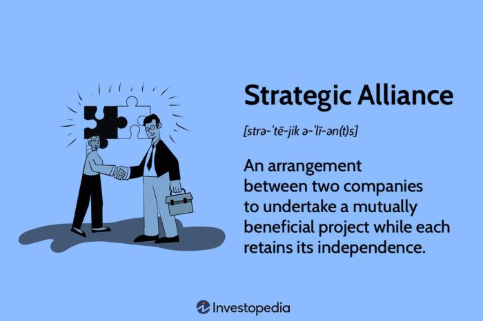 Identify a true statement about alliances and joint ventures