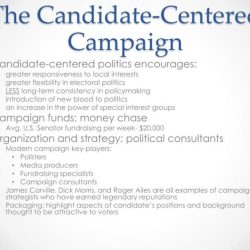 Campaigns centered candidate parties candidates